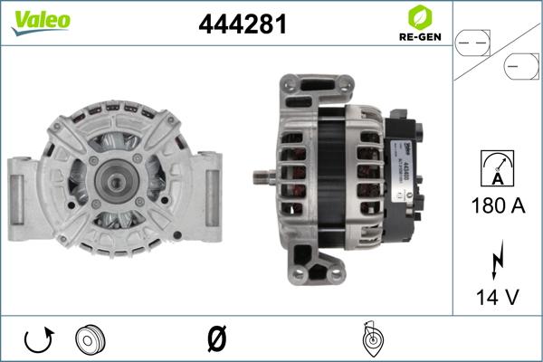 Valeo 444281 - Laturi inparts.fi