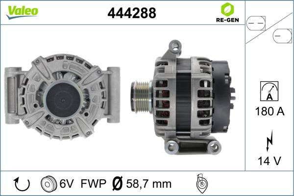 Valeo 444288 - Laturi inparts.fi