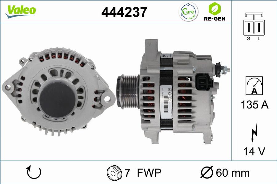 Valeo 444237 - Laturi inparts.fi