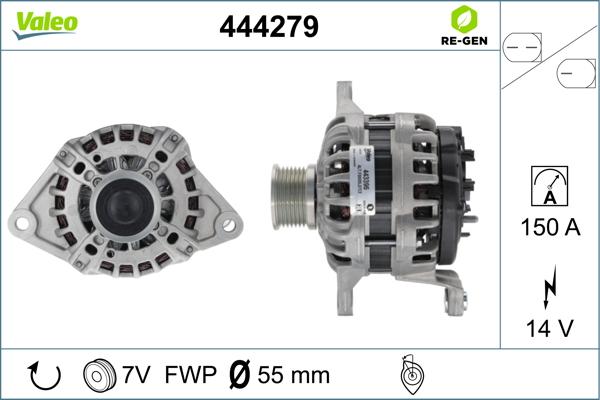 Valeo 444279 - Laturi inparts.fi