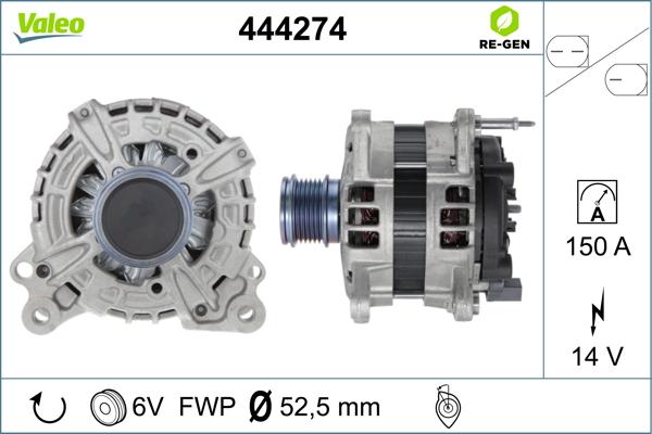 Valeo 444274 - Laturi inparts.fi