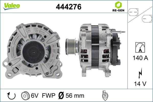 Valeo 444276 - Laturi inparts.fi