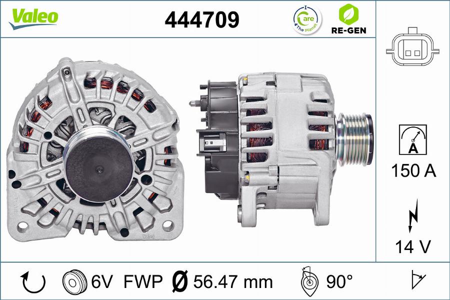 Valeo 444709 - Laturi inparts.fi