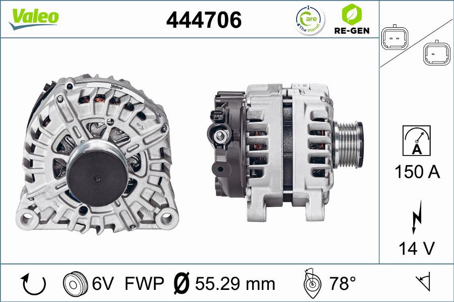 Valeo 444706 - Laturi inparts.fi