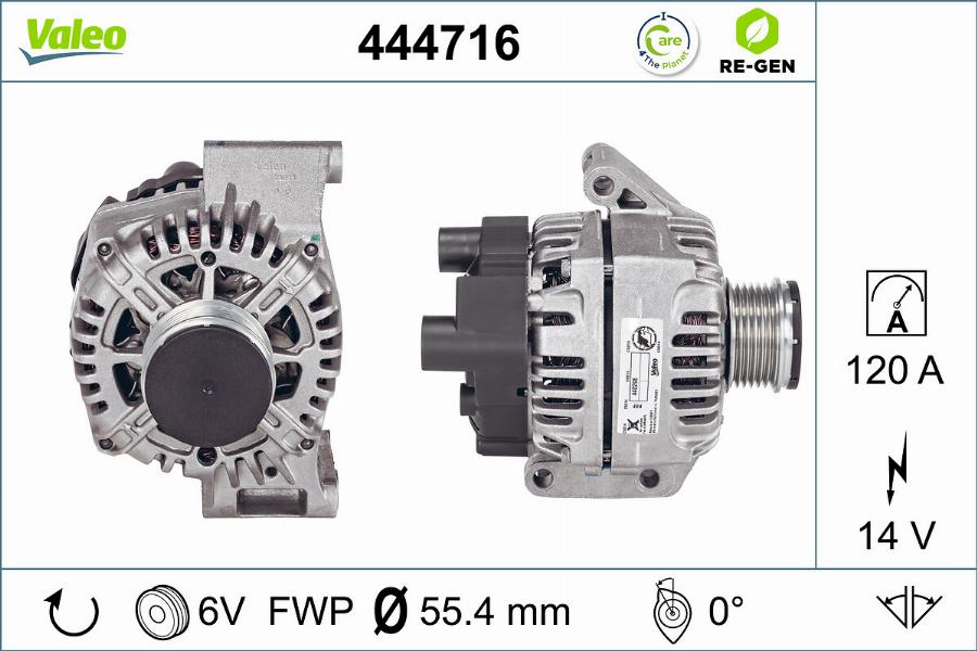 Valeo 444716 - Laturi inparts.fi