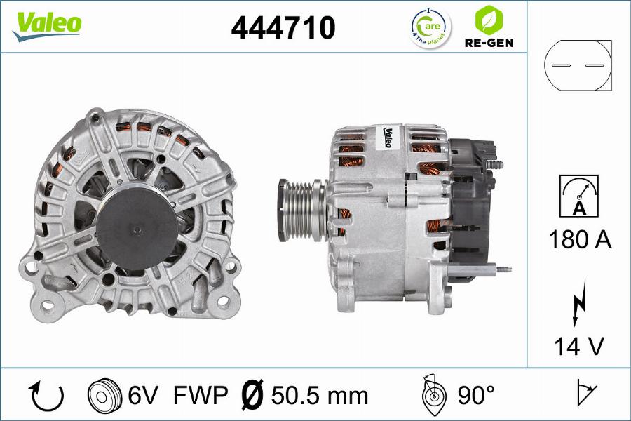 Valeo 444710 - Laturi inparts.fi