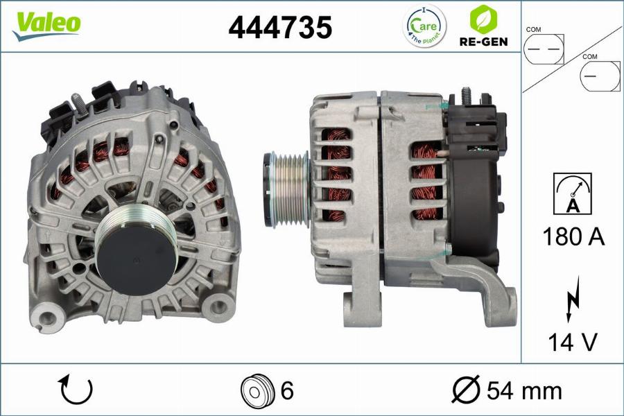 Valeo 444735 - Laturi inparts.fi