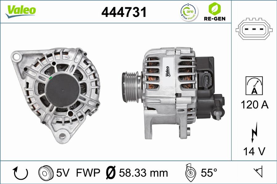 Valeo 444731 - Laturi inparts.fi