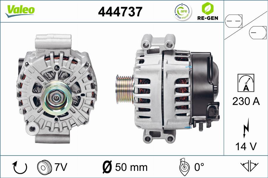 Valeo 444737 - Laturi inparts.fi