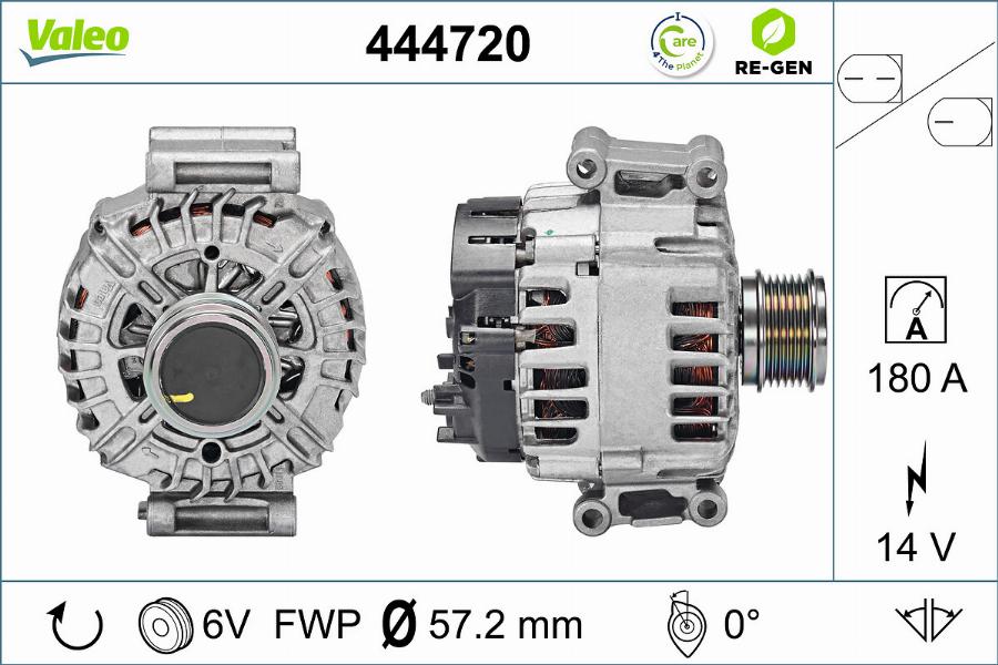 Valeo 444720 - Laturi inparts.fi