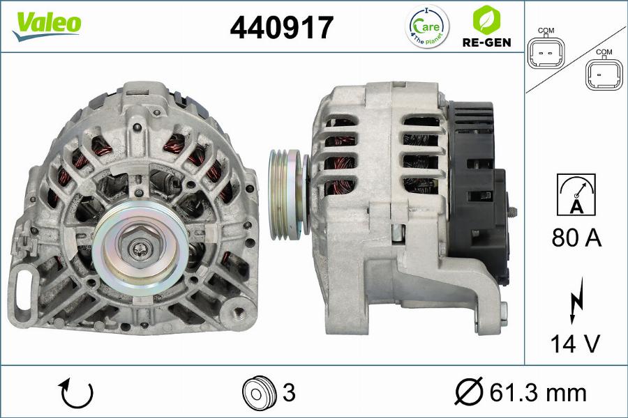 Valeo 440917 - Laturi inparts.fi