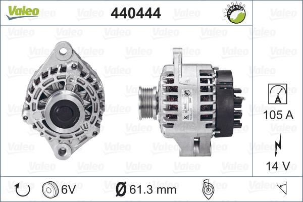 Valeo 440444 - Laturi inparts.fi