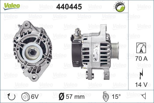 Valeo 440445 - Laturi inparts.fi