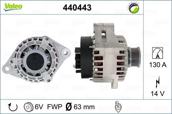 Valeo 440443 - Laturi inparts.fi