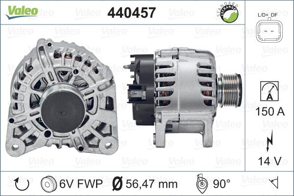 Valeo 440457 - Laturi inparts.fi