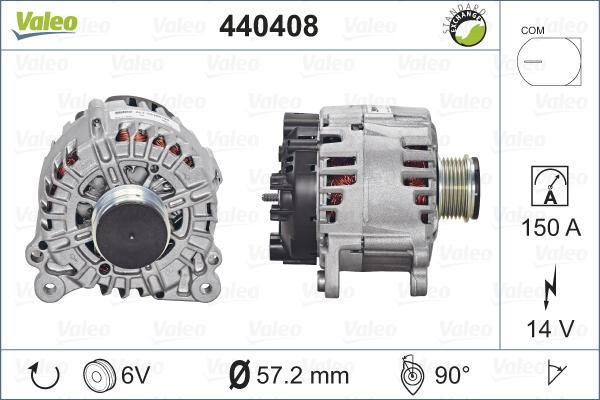 Valeo 440408 - Laturi inparts.fi