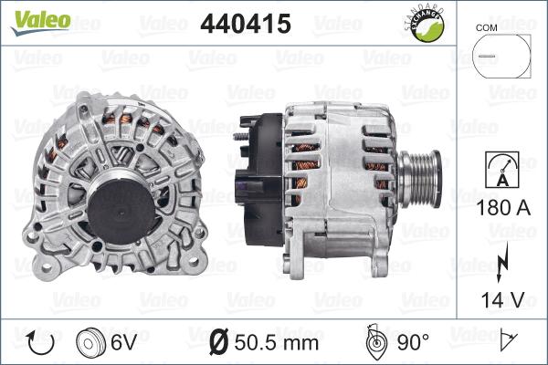 Valeo 440415 - Laturi inparts.fi