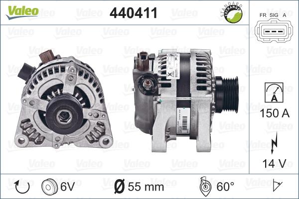 Valeo 440411 - Laturi inparts.fi