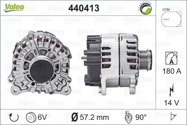 Valeo 440413 - Laturi inparts.fi