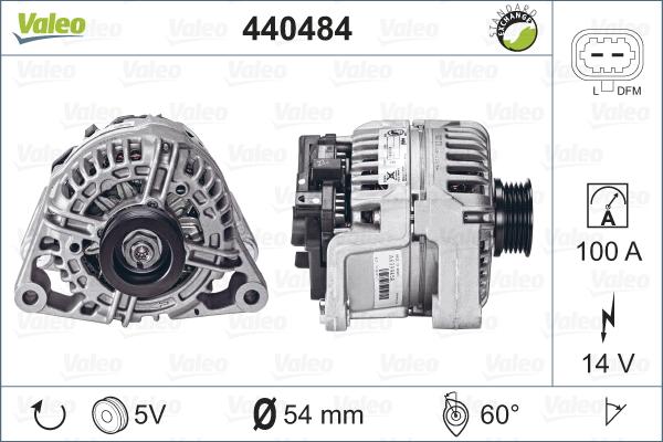 Valeo 440484 - Laturi inparts.fi