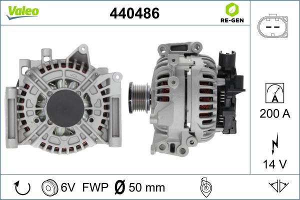 Valeo 440486 - Laturi inparts.fi