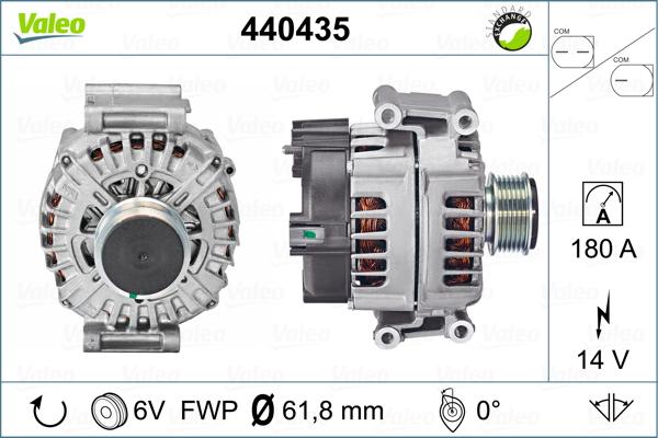 Valeo 440435 - Laturi inparts.fi