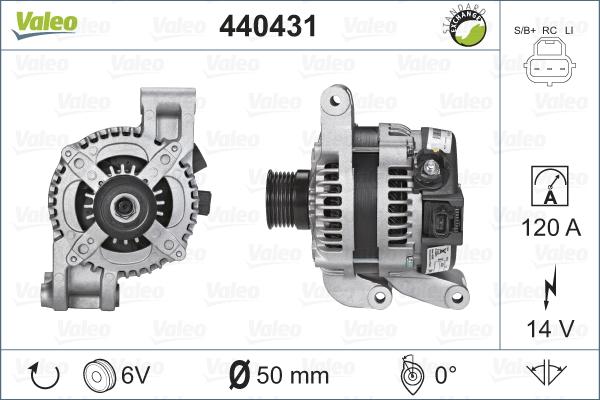 Valeo 440431 - Laturi inparts.fi