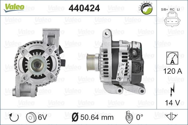 Valeo 440424 - Laturi inparts.fi