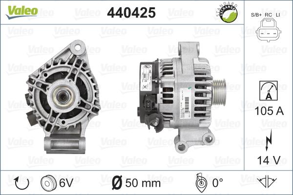 Valeo 440425 - Laturi inparts.fi