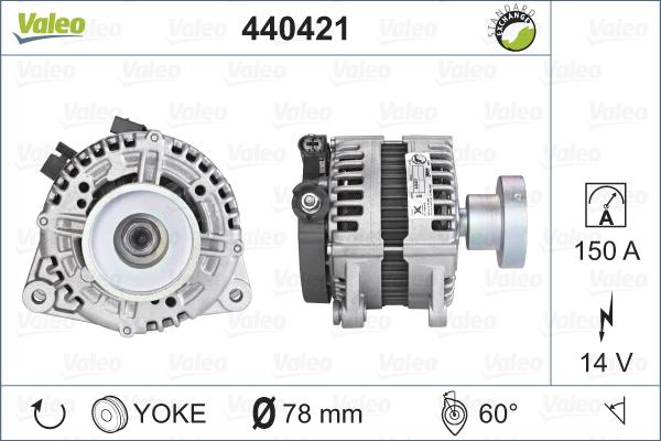 Valeo 440421 - Laturi inparts.fi