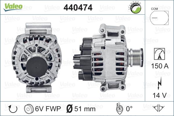 Valeo 440474 - Laturi inparts.fi