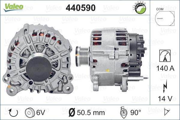 Valeo 440590 - Laturi inparts.fi