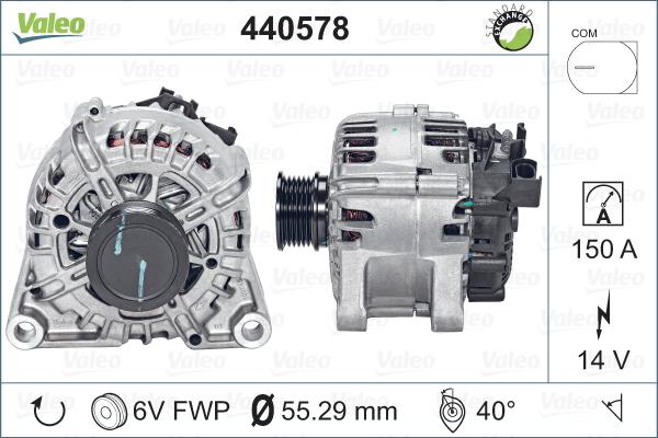 Valeo 440578 - Laturi inparts.fi