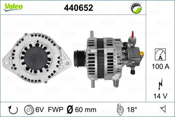 Valeo 440652 - Laturi inparts.fi