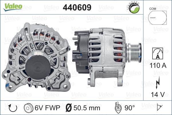 Valeo 440609 - Laturi inparts.fi