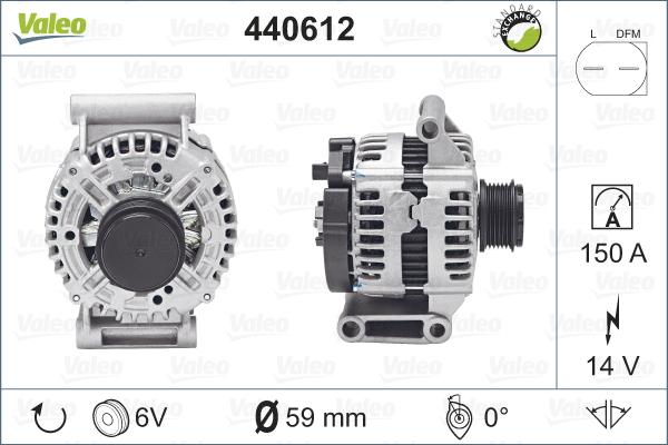 Valeo 440612 - Laturi inparts.fi