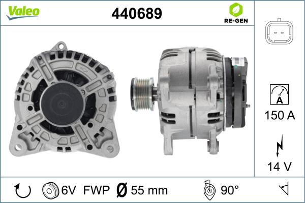 Valeo 440689 - Laturi inparts.fi