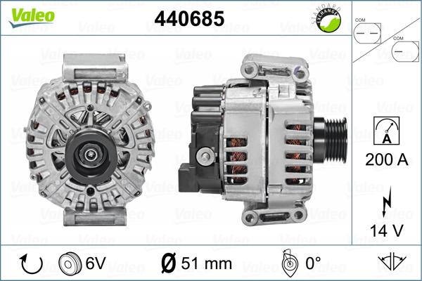 Valeo 440685 - Laturi inparts.fi