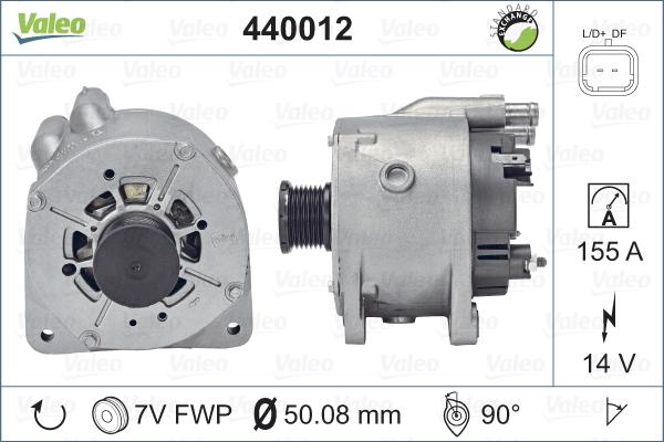 Valeo 440012 - Laturi inparts.fi