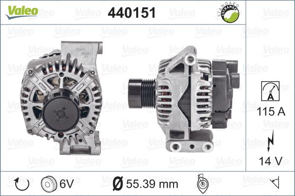 Valeo 440151 - Laturi inparts.fi