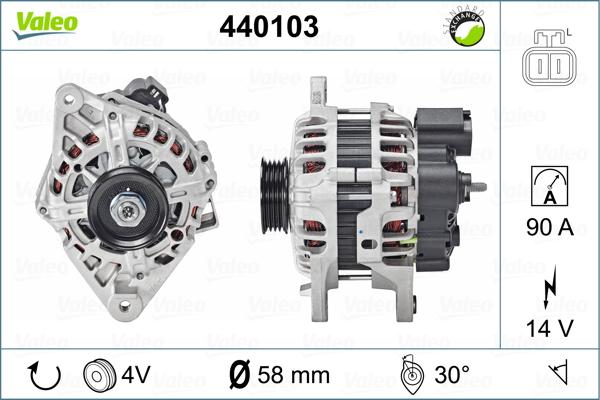 Valeo 440103 - Laturi inparts.fi