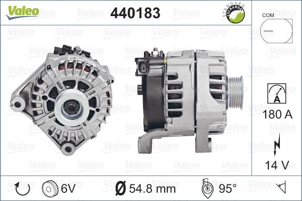 Valeo 440183 - Laturi inparts.fi