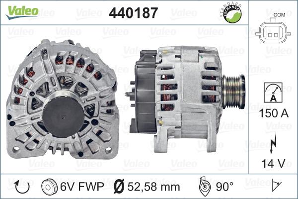 Valeo 440187 - Laturi inparts.fi