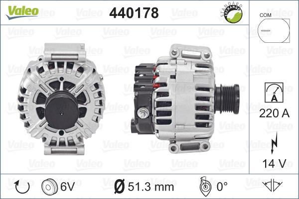 Valeo 440178 - Laturi inparts.fi