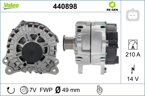 Valeo 440898 - Laturi inparts.fi