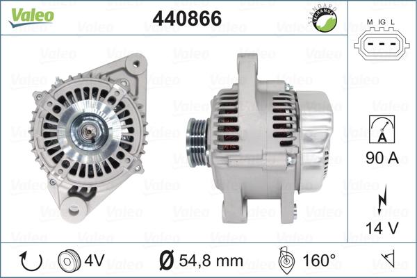 Valeo 440866 - Laturi inparts.fi