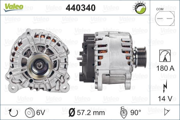 Valeo 440340 - Laturi inparts.fi