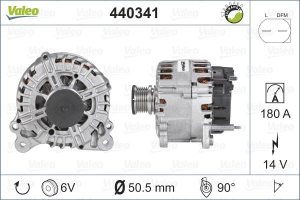 Valeo 440341 - Laturi inparts.fi