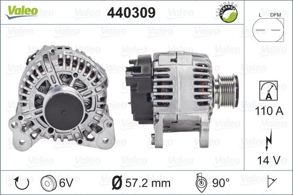 Valeo 440309 - Laturi inparts.fi