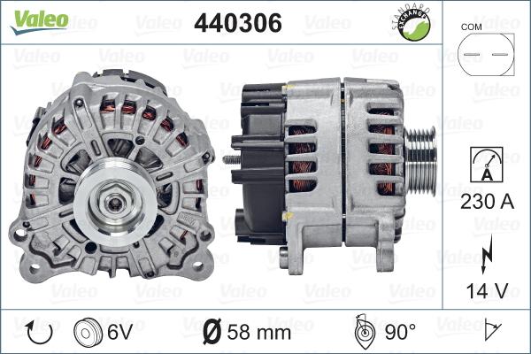 Valeo 440306 - Laturi inparts.fi